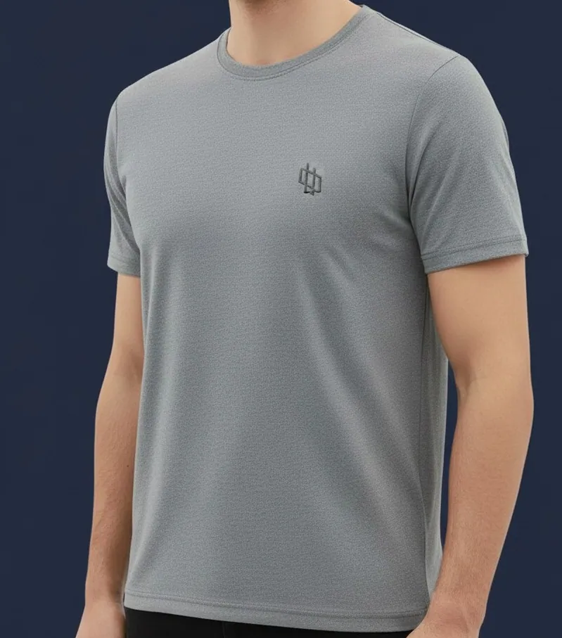 Custom t-shirt manufacturer Karachi Pakistan showing knitted cotton t-shirt produced at Apex Corporation garment factory